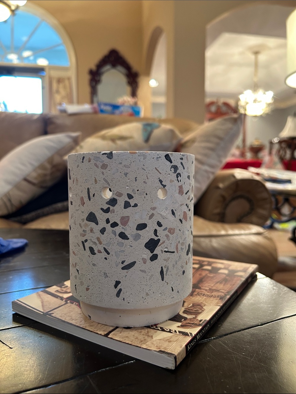 Scentsy Terrazzo Ceramic Votive Holder no base